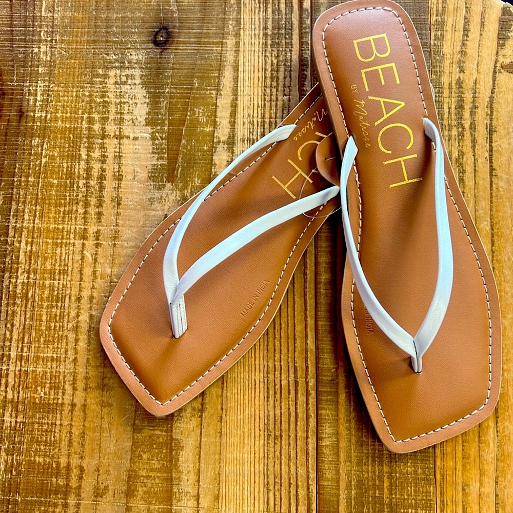 New white Beach sandals 😀
